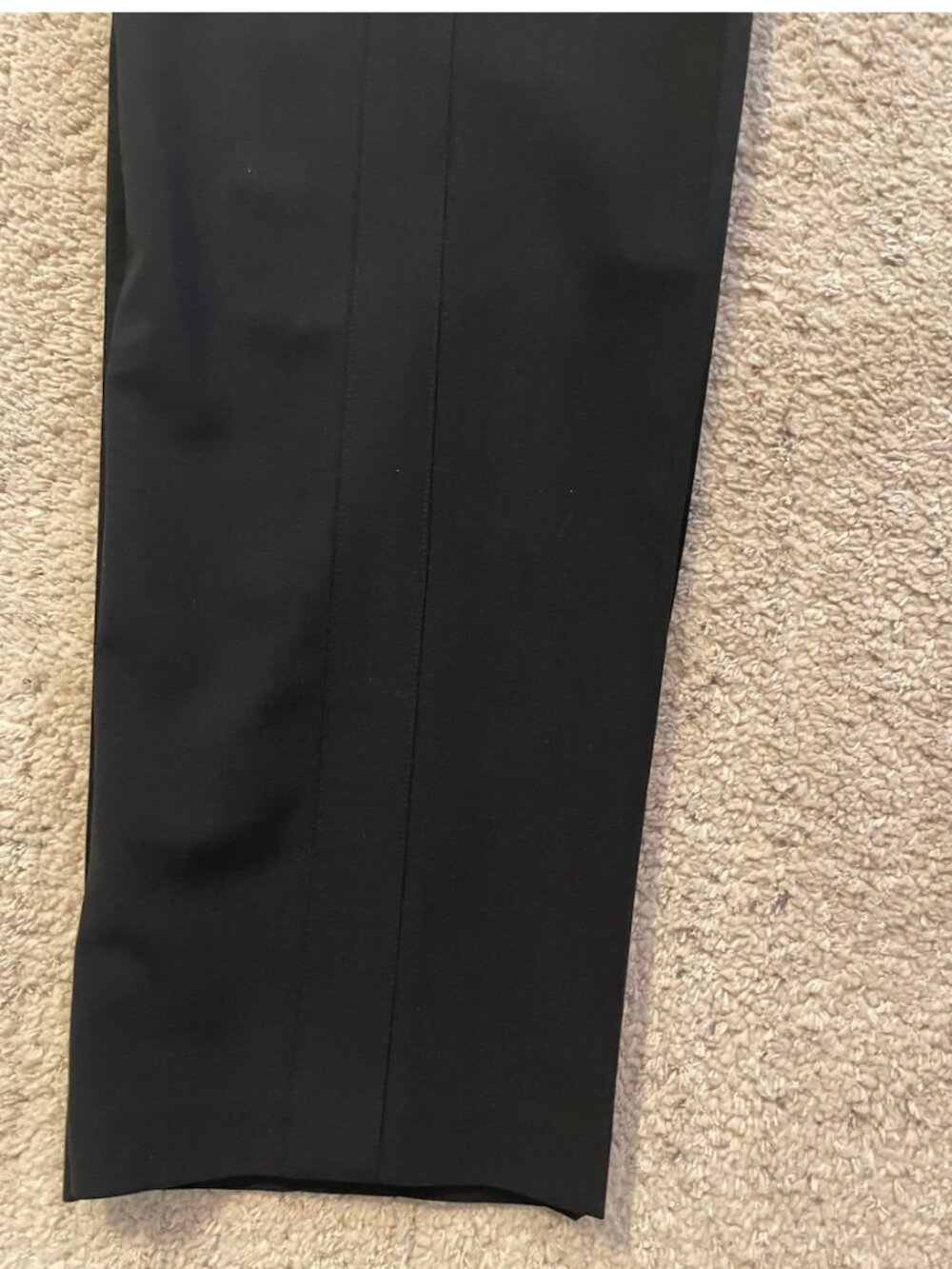 Vince Black Side Strapping Stretch Wool Trousers Pants Minimalist Size 12 EUC - Picture 10 of 16